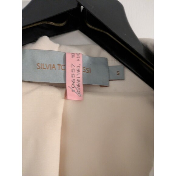 Silvia Tcherassi Rebeka Cream Ivory White Blazer Jacket Sequin Bridal Sz S - Picture 3 of 8